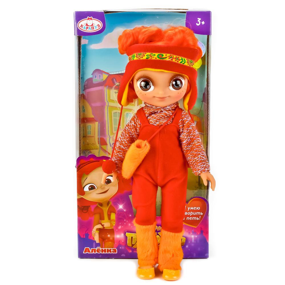 Интерактивная кукла ™Карапуз – Сказочный патруль – Аленка в зимней одежде, 33 см  
